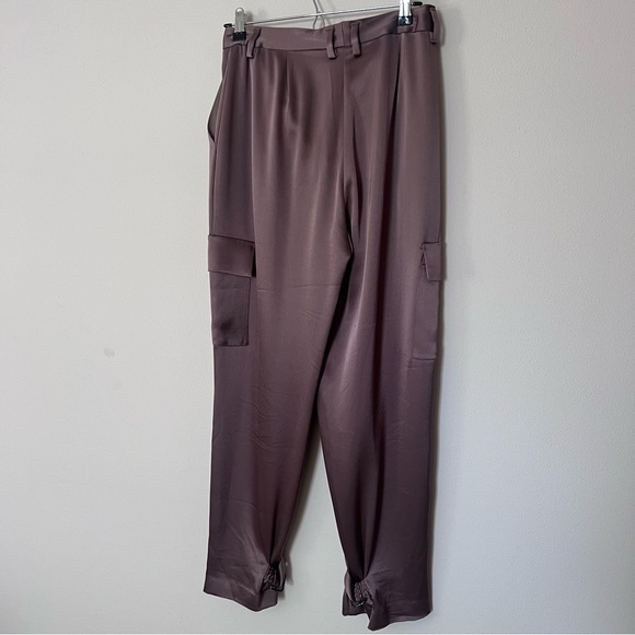 Aritzia Babaton Refined Satin Cargo Pants - Picture 3 of 8